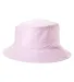 Big Accessories BA676 Crusher Bucket Hat in Pink seersucker front view