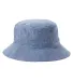 Big Accessories BA676 Crusher Bucket Hat in Blue chambray front view