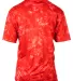 Burnside Clothing 0101 Men's Burn Collection Golf  in Red tie dye back view