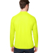 Core 365 CE110 Unisex Ultra UVP™ Long-Sleeve Rag in Safety yellow back view