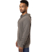 econscious EC5980 Unisex Hemp Hero Full-Zip hooded in Stonework gray side view