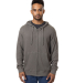 econscious EC5980 Unisex Hemp Hero Full-Zip hooded in Stonework gray front view