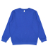 LA T 6925 Unisex Eleveated Fleece Sweatshirt in Royal front view