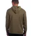 Next Level Apparel 9304 Adult Sueded French Terry  in Military green back view