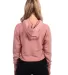 Next Level Apparel 9384 Ladies' Cropped Pullover H in Desert pink back view