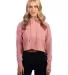 Next Level Apparel 9384 Ladies' Cropped Pullover H in Desert pink front view