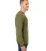 J America 8424JA Unisex Premium Fleece Sweatshirt MILITARY GREEN side view