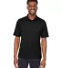 North End NE102 Men's Replay Recycled Polo BLACK front view