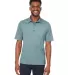 North End NE102 Men's Replay Recycled Polo OPAL BLUE front view