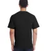 Hanes GDH100 Men's Garment-Dyed T-Shirt in Black back view