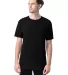 Hanes GDH100 Men's Garment-Dyed T-Shirt in Black front view