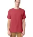 Hanes GDH100 Men's Garment-Dyed T-Shirt in Crimson fall front view