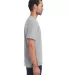 Hanes GDH100 Men's Garment-Dyed T-Shirt in Concrete side view