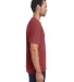 Hanes GDH100 Men's Garment-Dyed T-Shirt in Cayenne side view