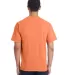 Hanes GDH100 Men's Garment-Dyed T-Shirt in Horizon orange back view