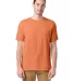 Hanes GDH100 Men's Garment-Dyed T-Shirt in Horizon orange front view