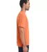 Hanes GDH100 Men's Garment-Dyed T-Shirt in Horizon orange side view