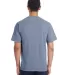 Hanes GDH100 Men's Garment-Dyed T-Shirt in Saltwater back view