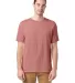 Hanes GDH100 Men's Garment-Dyed T-Shirt in Mauve front view