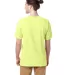 Hanes GDH100 Men's Garment-Dyed T-Shirt in Chic lime back view