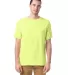 Hanes GDH100 Men's Garment-Dyed T-Shirt in Chic lime front view