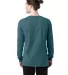 Hanes GDH200 Unisex Garment-Dyed Long-Sleeve T-Shi in Cactus back view