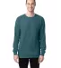 Hanes GDH200 Unisex Garment-Dyed Long-Sleeve T-Shi in Cactus front view