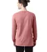 Hanes GDH200 Unisex Garment-Dyed Long-Sleeve T-Shi in Mauve back view