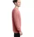 Hanes GDH200 Unisex Garment-Dyed Long-Sleeve T-Shi in Mauve side view