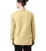 Hanes GDH200 Unisex Garment-Dyed Long-Sleeve T-Shi in Summer sqsh ylw back view