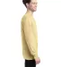 Hanes GDH200 Unisex Garment-Dyed Long-Sleeve T-Shi in Summer sqsh ylw side view