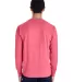 Hanes GDH200 Unisex Garment-Dyed Long-Sleeve T-Shi in Crimson fall back view
