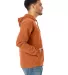 Hanes GDH450 Unisex Pullover Hooded Sweatshirt in Texas orange side view