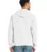 Hanes GDH450 Unisex Pullover Hooded Sweatshirt in White back view