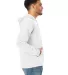 Hanes GDH450 Unisex Pullover Hooded Sweatshirt in White side view