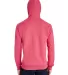 Hanes GDH450 Unisex Pullover Hooded Sweatshirt in Crimson fall back view