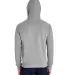 Hanes GDH450 Unisex Pullover Hooded Sweatshirt in Concrete back view