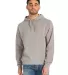 Hanes GDH450 Unisex Pullover Hooded Sweatshirt in Concrete front view