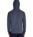 Hanes GDH450 Unisex Pullover Hooded Sweatshirt in Anchor slate back view