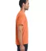 Hanes GDH150 Unisex Garment-Dyed T-Shirt with Pock in Horizon orange side view