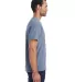 Hanes GDH150 Unisex Garment-Dyed T-Shirt with Pock in Saltwater side view