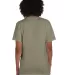 Hanes GDH150 Unisex Garment-Dyed T-Shirt with Pock in Faded fatigue back view