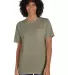 Hanes GDH150 Unisex Garment-Dyed T-Shirt with Pock in Faded fatigue front view
