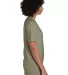 Hanes GDH150 Unisex Garment-Dyed T-Shirt with Pock in Faded fatigue side view