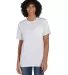 Hanes GDH150 Unisex Garment-Dyed T-Shirt with Pock in White front view