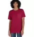 Hanes GDH150 Unisex Garment-Dyed T-Shirt with Pock in Crimson fall front view