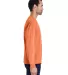 Hanes GDH250 Unisex Garment-Dyed Long-Sleeve T-Shi in Horizon orange side view