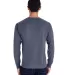 Hanes GDH250 Unisex Garment-Dyed Long-Sleeve T-Shi in Anchor slate back view