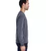 Hanes GDH250 Unisex Garment-Dyed Long-Sleeve T-Shi in Anchor slate side view