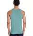 Hanes GDH300 Unisex Garment-Dyed Tank in Cypress green back view